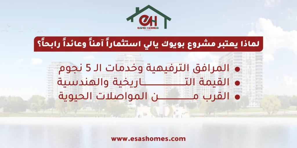 لماذا يعتبر مشروع بويوك يالي استثماراً آمناً وعائداً رابحاً؟ 